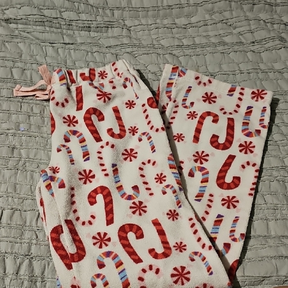 Old Navy Festive Candy Cane Pajama Bottoms